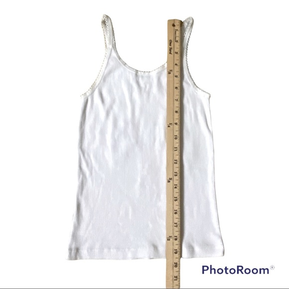 Tamara Catz Vintage 90s White Tank Top With Sequin Palm Tree Size - Small - Picture 5 of 6